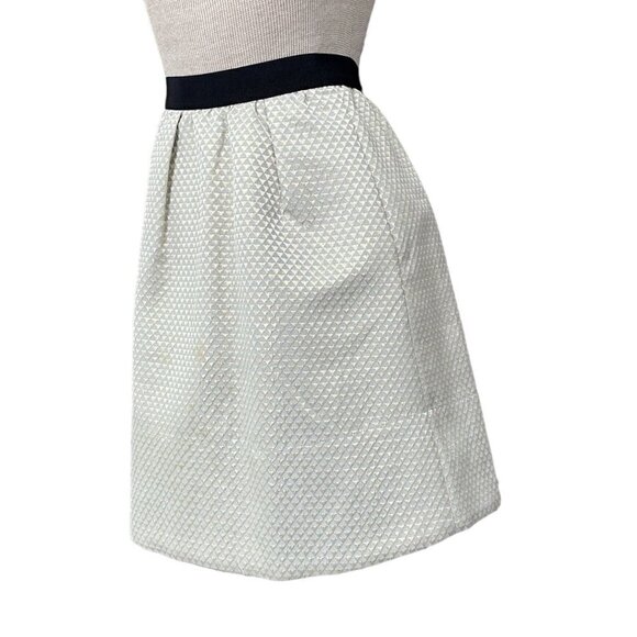 Anthropologie Ganni Mini Skirt Programme Triangle Pockets Gray Gold Medium M - Picture 2 of 14